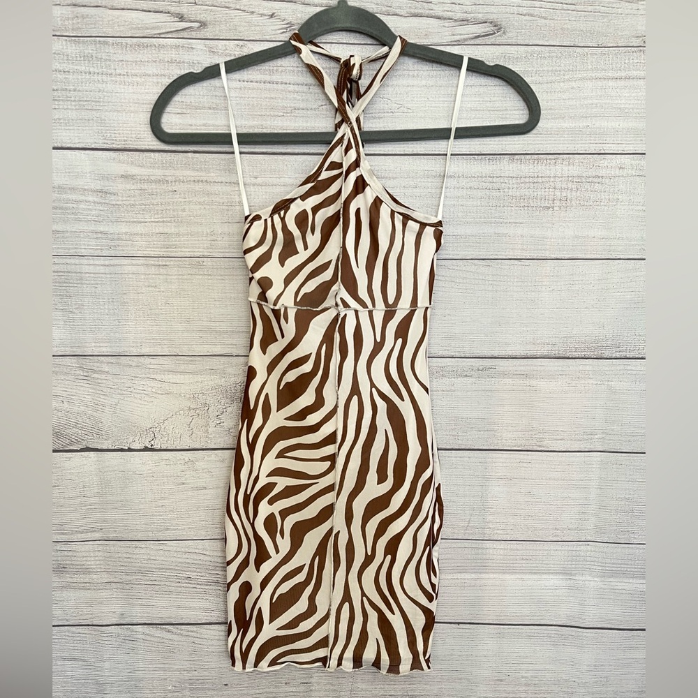 Princess Polly | NWOT Y2K Halter Can’t Be Tamed Mini Dress - Picture 4 of 7